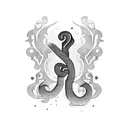 question mark  tattoo design idea