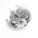 question mark  tattoo design idea