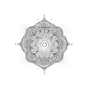 karm dhram moksha in a infinity Loop sign  tattoo design idea