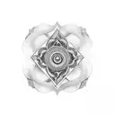 karm dhram moksha in a infinity Loop sign  tattoo design idea