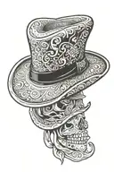 cowboy hat  tattoo design idea