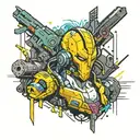 cyberpunk 2077 tattoo design idea