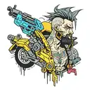 cyberpunk 2077 tattoo design idea