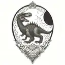 dinosaur tattoo design idea