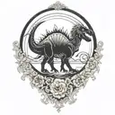 dinosaur tattoo design idea