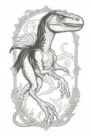 Jurassic Park's Velociraptor tattoo design idea