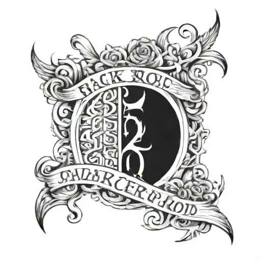 lettering Back Harlow Road   tattoo design idea