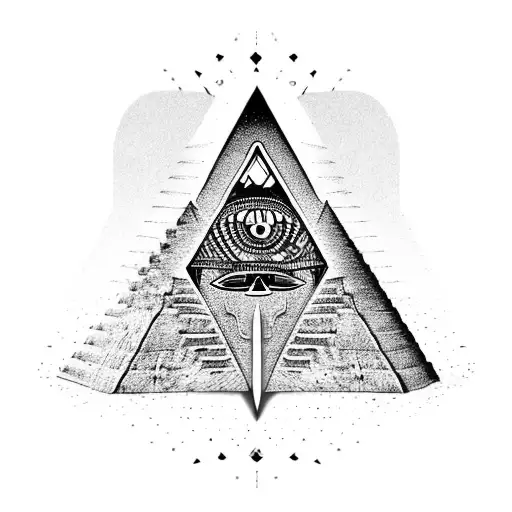 Pyramid Tattoos Meanings Designs and Ideas  TatRing