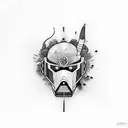 hotline miami tattoo design idea