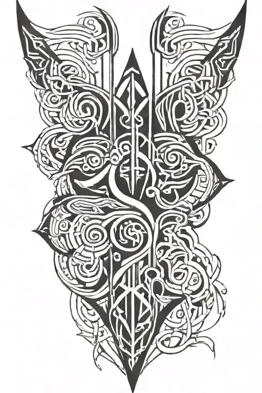 self hatred grief sorrow tattoo design idea