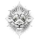 Vigitant Turtle with a Lion's courage tattoo design idea