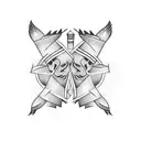 Son and Dad tattoo design idea