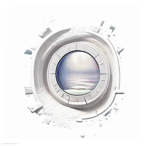 perspective tattoo design idea