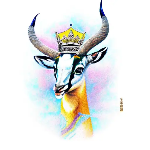 the Springbok with  the Blue Crane with the Galjeon with  the King Protea tattoo design idea