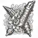 SPARK PLUG WITH 18436572 tattoo design idea