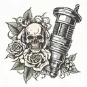 SPARK PLUG WITH 18436572 tattoo design idea