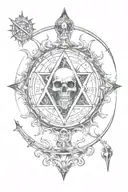 occult tattoo design idea