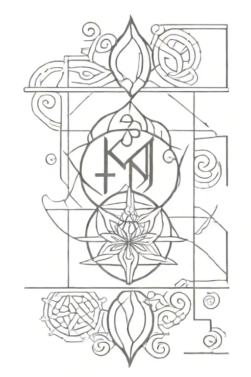 Sanskrit tattoo design idea
