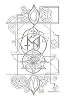 Sanskrit tattoo design idea