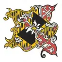 Maryland flag blackeye Susan   tattoo design idea