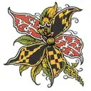 Maryland flag blackeye Susan   tattoo design idea