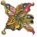 Maryland flag blackeye Susan   tattoo design idea