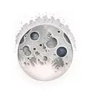 eucalyptus moon tattoo design idea