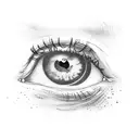 odd eye tattoo design idea