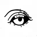 odd eye tattoo design idea