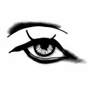 odd eye tattoo design idea