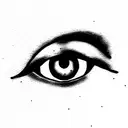odd eye tattoo design idea