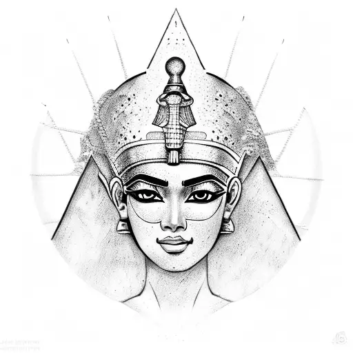 egyptian isis godess  tattoo design idea