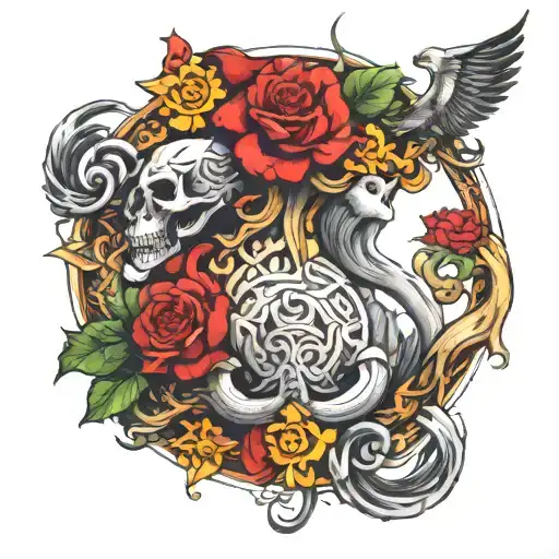 Slavic mythology tattoo design idea
