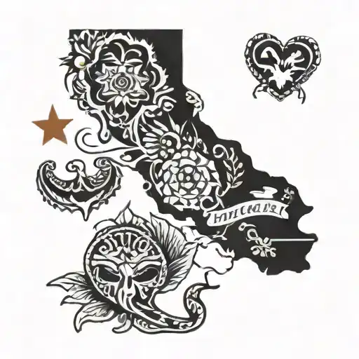 love central america tattoo design idea