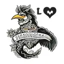 love central america tattoo design idea