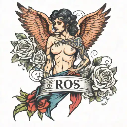 eros tattoo design idea
