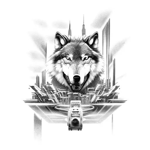Wolf Tattoo Vector Art, Icons, and Graphics for Free Download