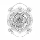 labyrinth tattoo design idea