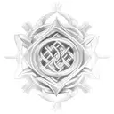 labyrinth tattoo design idea