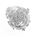 labyrinth tattoo design idea