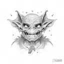 goblin tattoo design idea