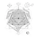 geometry buck space constellation  tattoo design idea