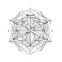 geometry buck space constellation  tattoo design idea