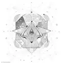 geometry buck space constellation  tattoo design idea