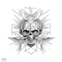 hell vs heaven tattoo design idea