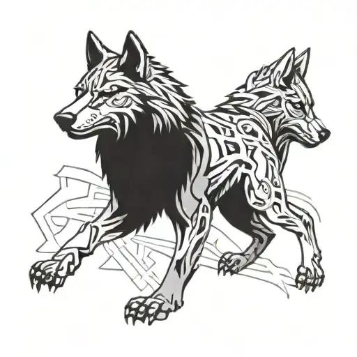 wolf guard terminator tattoo design idea