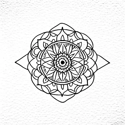 Mandala tattoo design idea