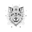 León, sol,  tattoo design idea