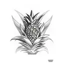 Pineapple tattoo design idea