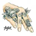 finger tattoo tattoo design idea